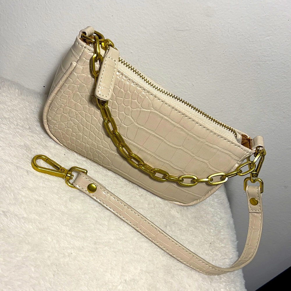 Tan mini purse
